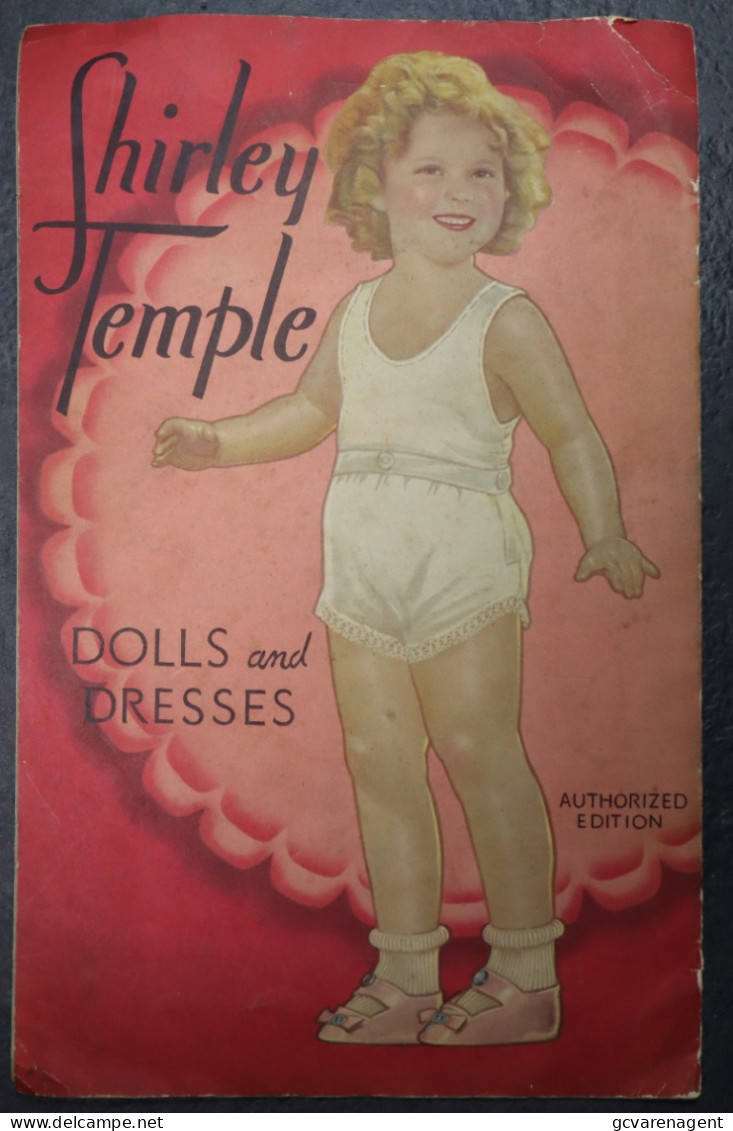 SHIRLEY TEMPLE  - DOLLA AND DRESSES  - IN USED CONDITION WITH HEAVY SIGNS OF USE- 6 PAGES 42 X 25 CM  LOOK SCANS - Other & Unclassified