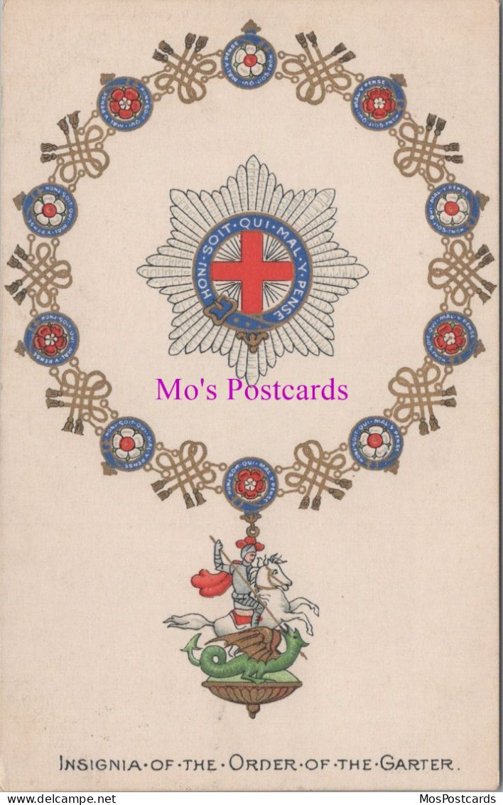 Heraldic Postcard - Insignia Of The Order Of The Garter  DZ149 - History