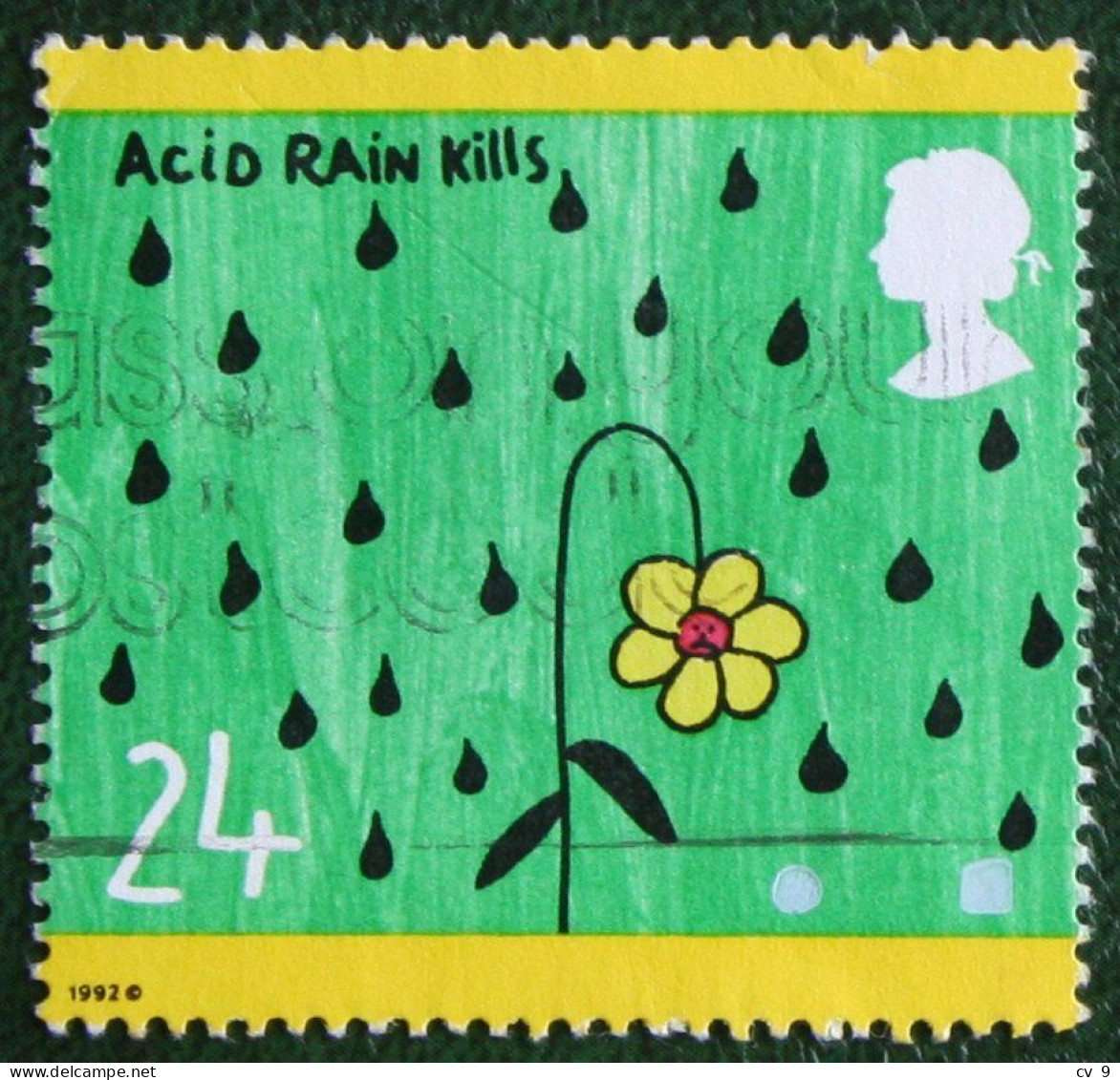 Acid Rains Kills Children Mi 1414 Yv 1633 SG 1629 1992 Used/gebruikt/oblitere ENGLAND GRANDE-BRETAGNE GB GREAT BRITAIN - Gebruikt