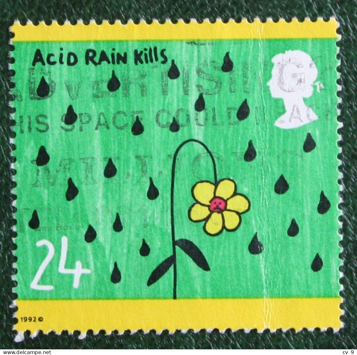 Acid Rains Kills Children Mi 1414 Yv 1633 SG 1629 1992 Used/gebruikt/oblitere ENGLAND GRANDE-BRETAGNE GB GREAT BRITAIN - Oblitérés