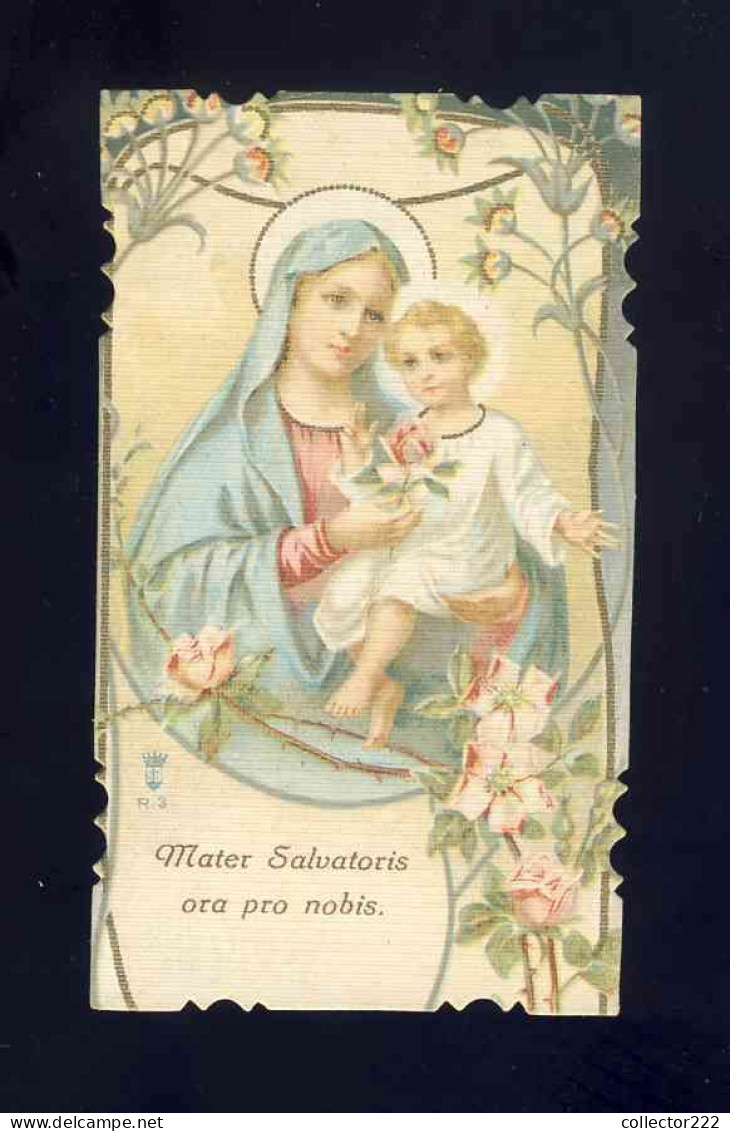 Image Pieuse: Mater Salvatoris Ora Pro Nobis (Lega Eucaristica Num. R-3) (Ref. 78060-00003-R) (5,5 X 9,2 Cms) - Devotion Images