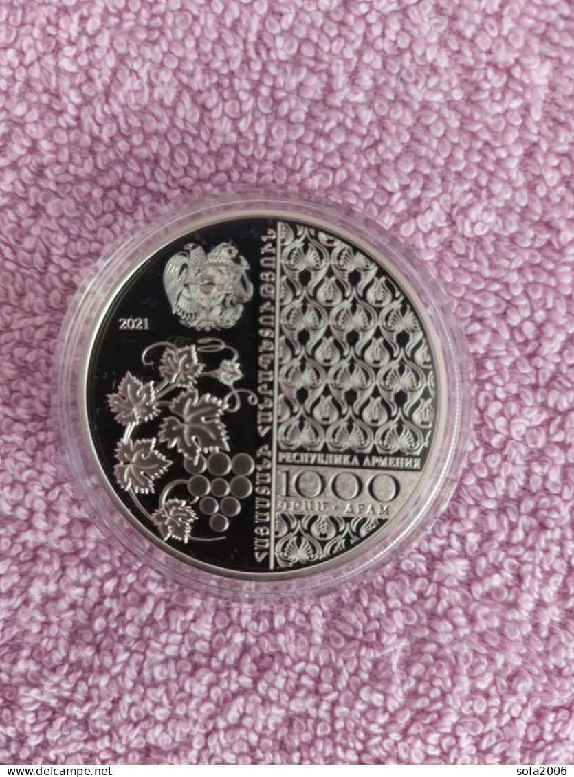 Armenien / Armenie / Armenia 2021.THE 30 ANNIVERSARY OF COMMONWEALTH OF INDEPENDENT STATES Silver Coin In Box  PROOF - Arménie