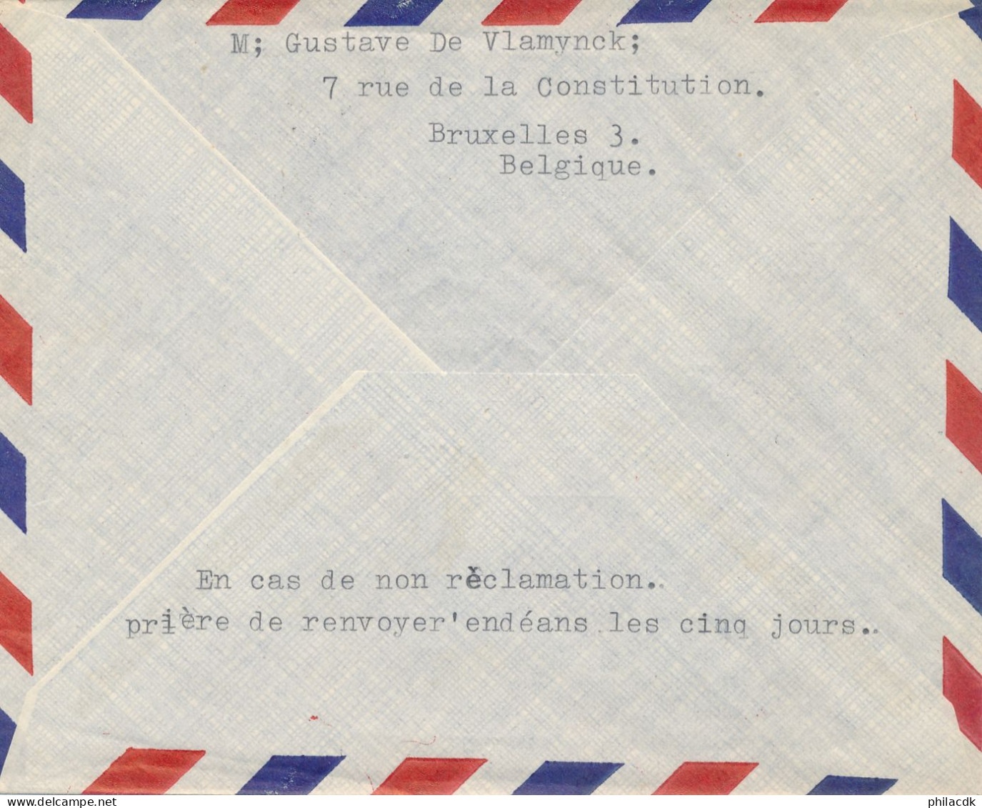 BELGIQUE - 4 TIMBRES OBLITERES SUR ENVELOPPE AVEC CAD BRUXELLES DU 9 MARS 1965 EXPEDITION ANTARCTIQUE BELGO NEERLANDAISE - Cartas & Documentos