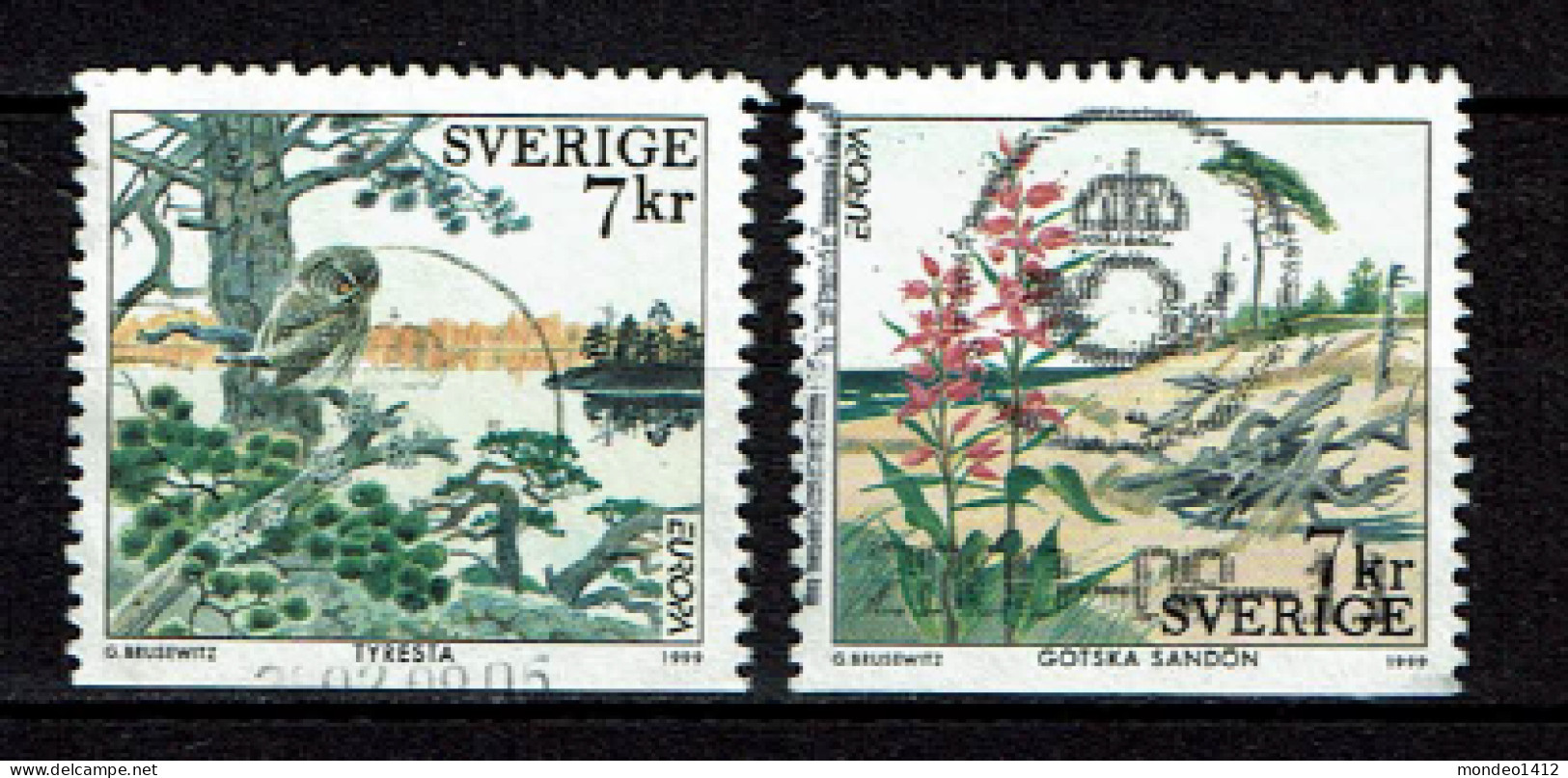 Sweden 1999 - Yv 2104/05 - EUROPA Stamps - Nature Reserves And Parks, Parcs Nationaux - Used - Used Stamps