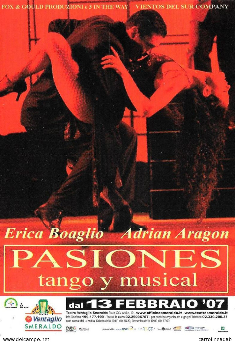 [MD9455] CPM - PASIONES TANGO Y MUSICAL - PROMOCARD 6990 - PERFETTA - Non Viaggiata - Advertising