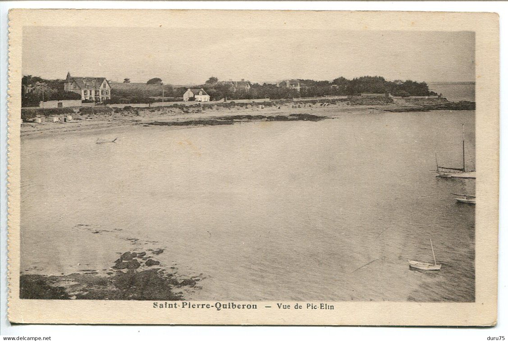 CP Non écrite * SAINT PIERRE QUIBERON Vue De Pic Elin * Edition Erdeven Marchand - Quiberon