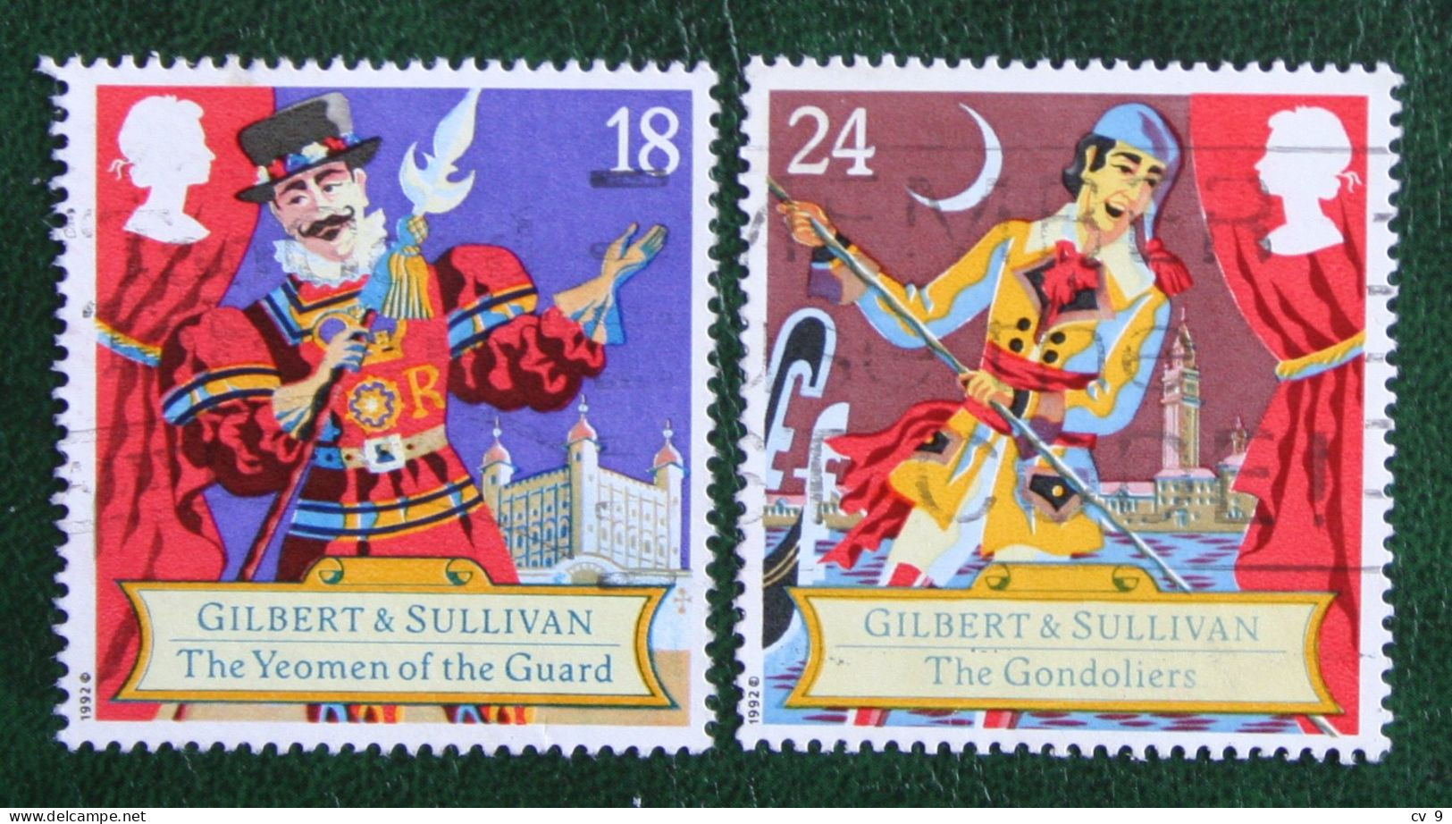 Arthur Sullivan Mi 1409-1410 Yv 1628-1629 SG 1624-2 1992 Used Gebruikt Oblitere ENGLAND GRANDE-BRETAGNE GB GREAT BRITAIN - Used Stamps