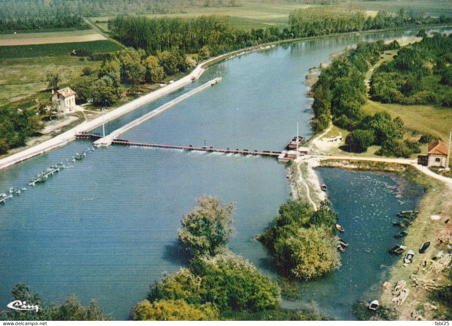 BRAY SUR SEINE VUE AERIENNE LE BARRAGE - Bray Sur Seine