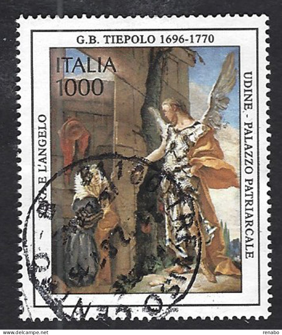 Italia, Italy, Italie, Italien 1996 ; Gianbattista Tiepolo ," Sara E L' Angelo " , Used. - Religión