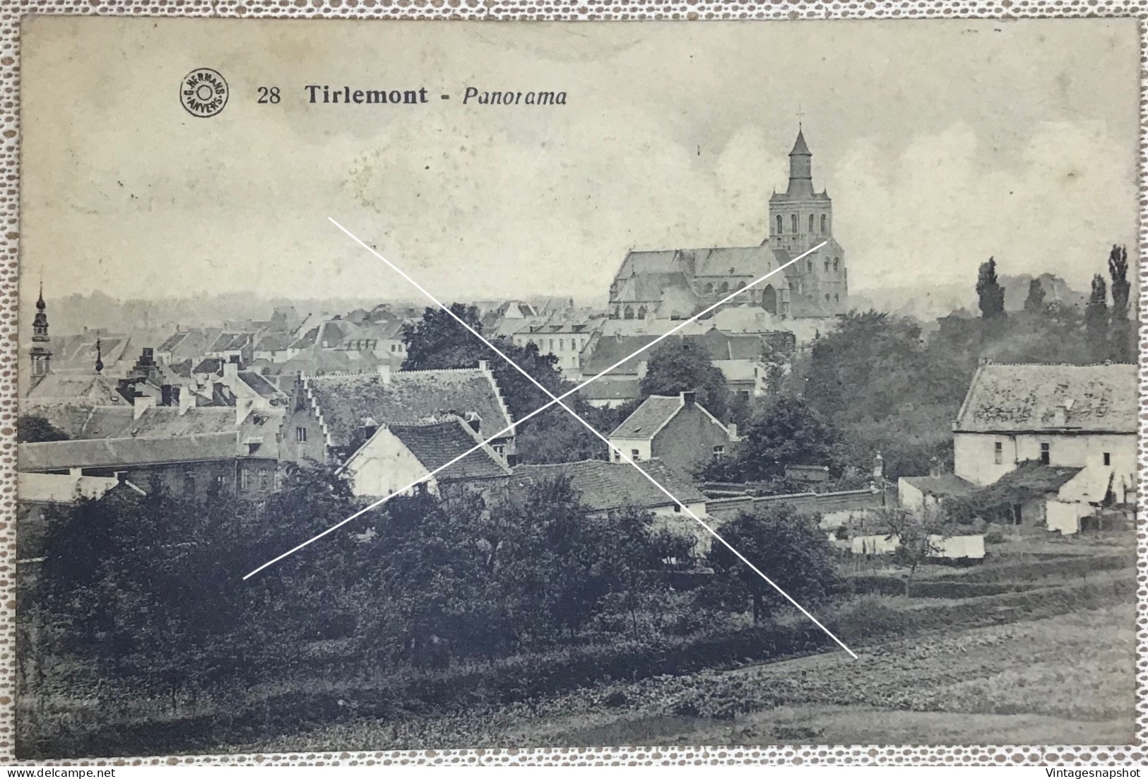 TIENEN TIRLEMONT Panorama PK CP Hermans Postée En 1926 - Tienen