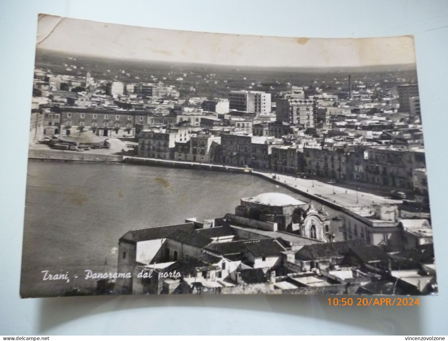 Cartolina Viaggiata "TRANI Panorama Dal Porto" 1964 - Trani