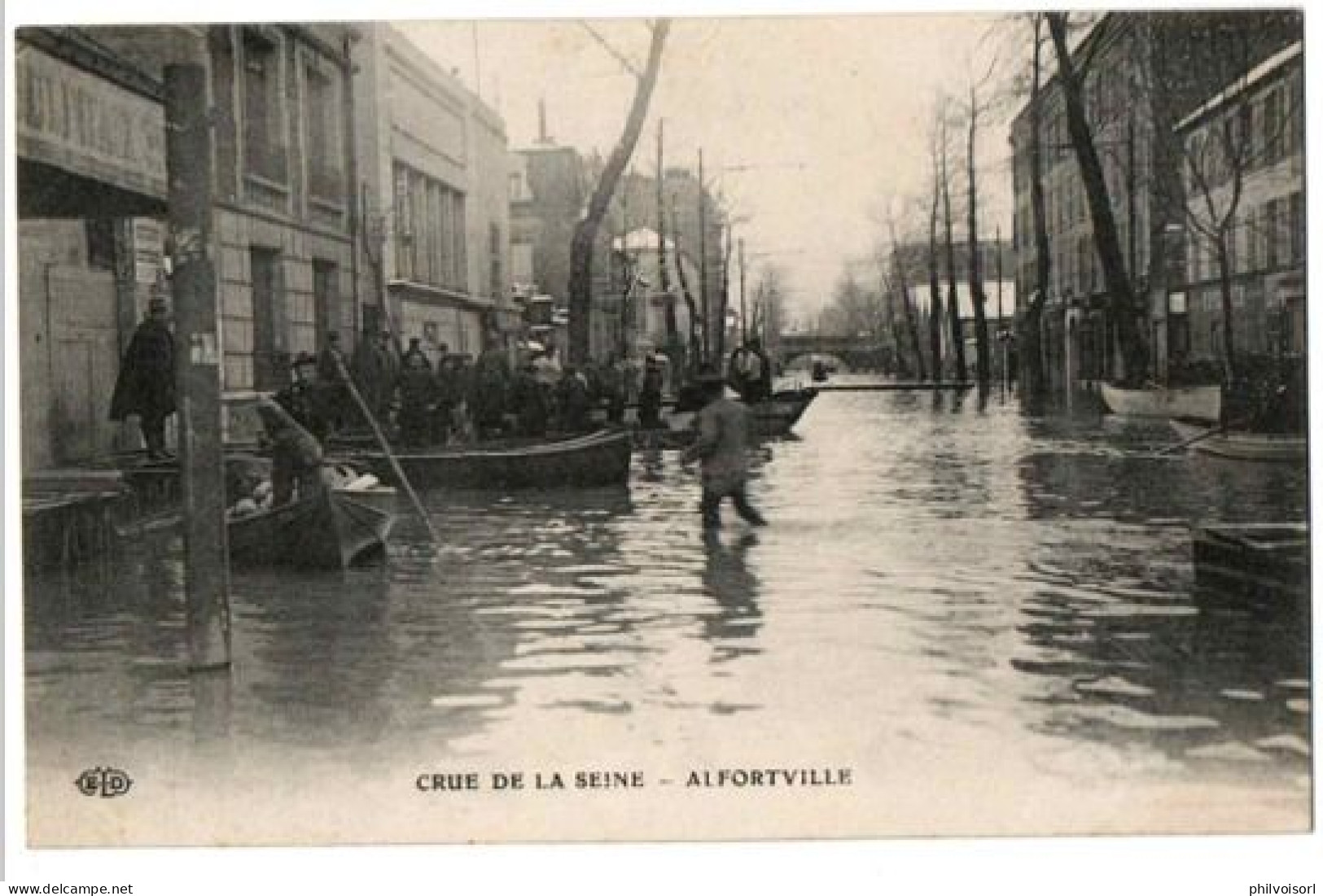 ALFORTVILLE CRUE DE LA SEINE TRES   ANIMEE - Alfortville