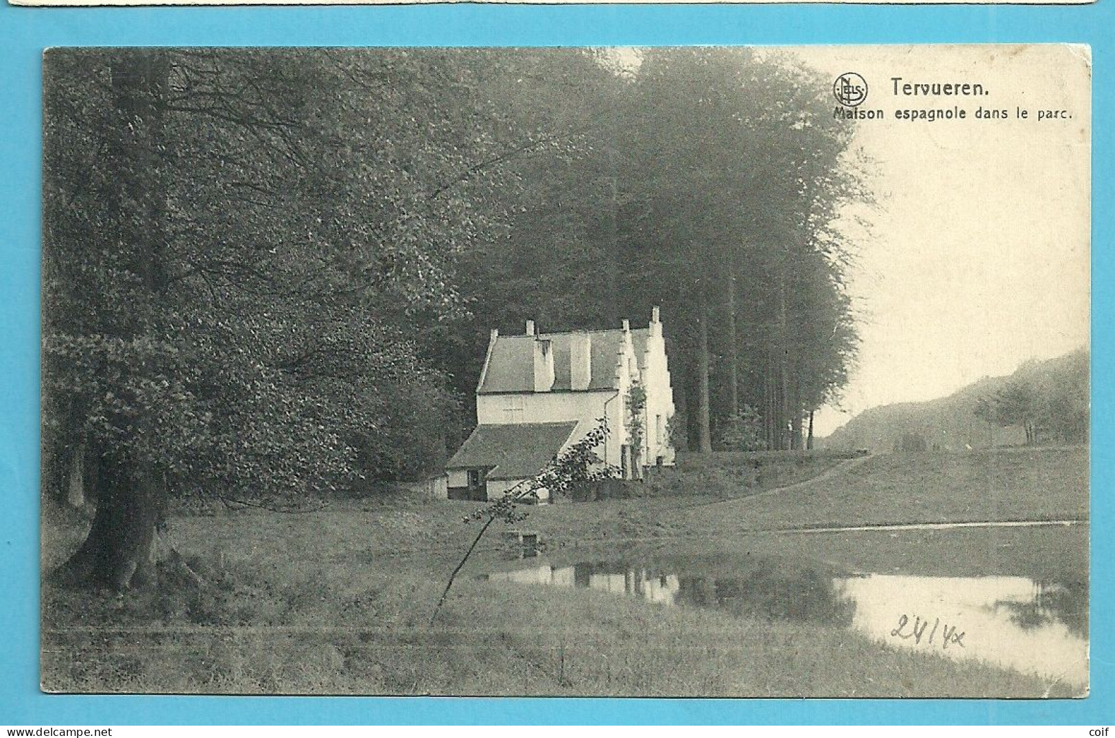 BZ11 Op Kaart (Tervueren) Met Rechthoekige Duiste Stempel SINT-LAMBRECHTS-WOLUWE - OC1/25 Generaal Gouvernement