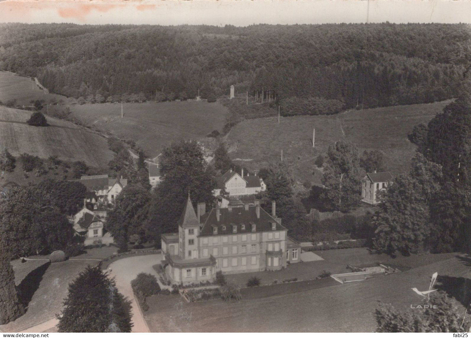 EN AVIONAU DESSUS DE JAEGERTHAI LE CHATEAU ET L HOTEL FISCHER - Autres & Non Classés