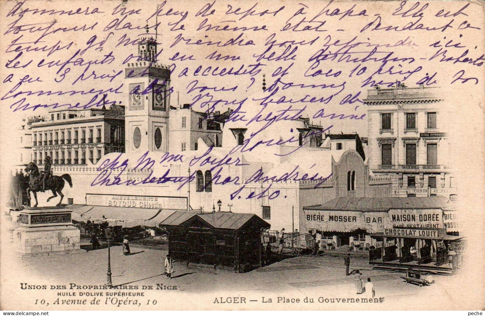 N°402 W -cpa Alger -la Place Du Gouvernement- - Algiers