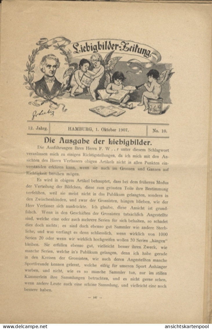 Liebig Bilder Zeitung Reklame Dreser Heft 10, Jhrg. 12, 1907 - Advertising