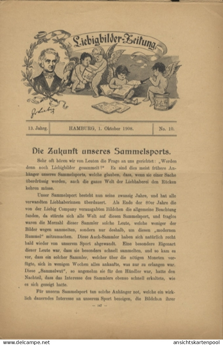 Liebig Bilder Zeitung Reklame Dreser Heft 10, Jhrg. 13, 1908 - Advertising