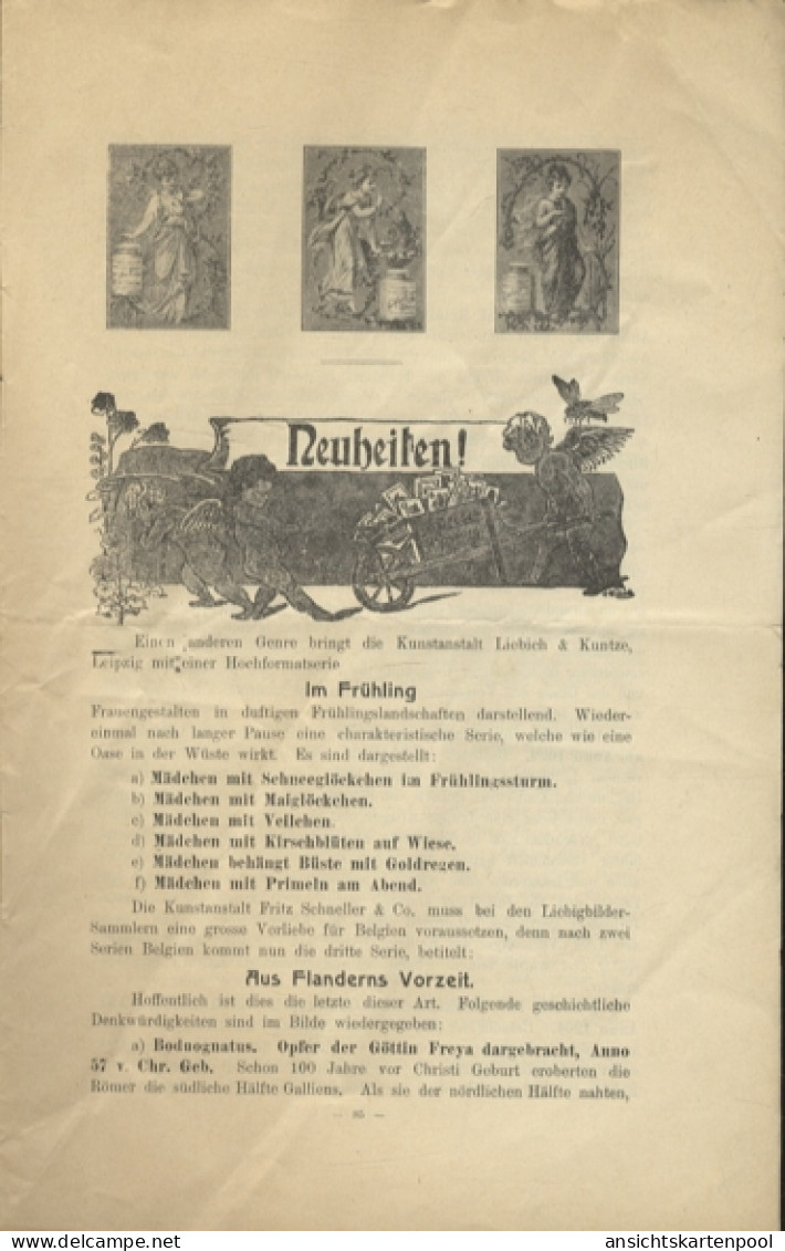 Liebig Bilder Zeitung Reklame Dreser Heft 6, Jhrg. 12, 1907 - Advertising