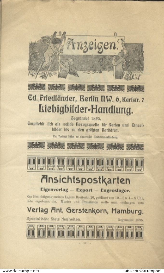 Liebig Bilder Zeitung Reklame Dreser Heft 6, Jhrg. 12, 1907 - Advertising