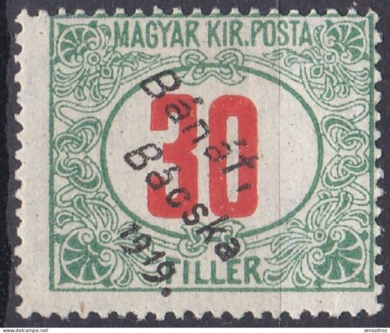 Hongrie Banat Bacska Taxe 1919 Mi 6 *  (A15) - Banat-Bacska