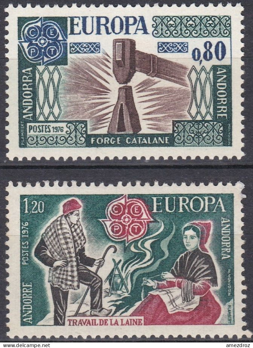 Andorre Français 1976 Europa NMH **  (A16) - Unused Stamps