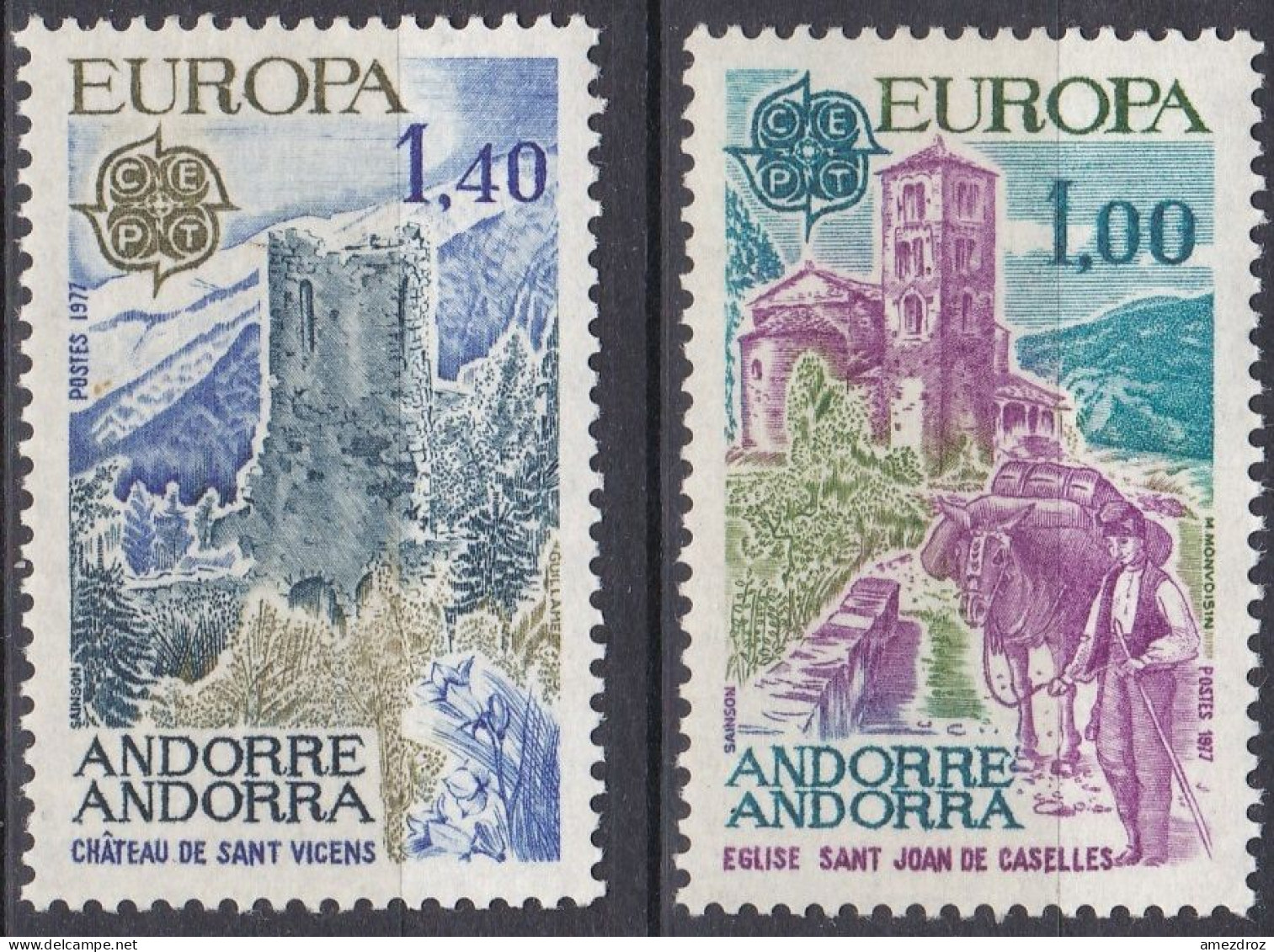 Andorre Français 1977 Europa NMH **  (A16) - Nuevos