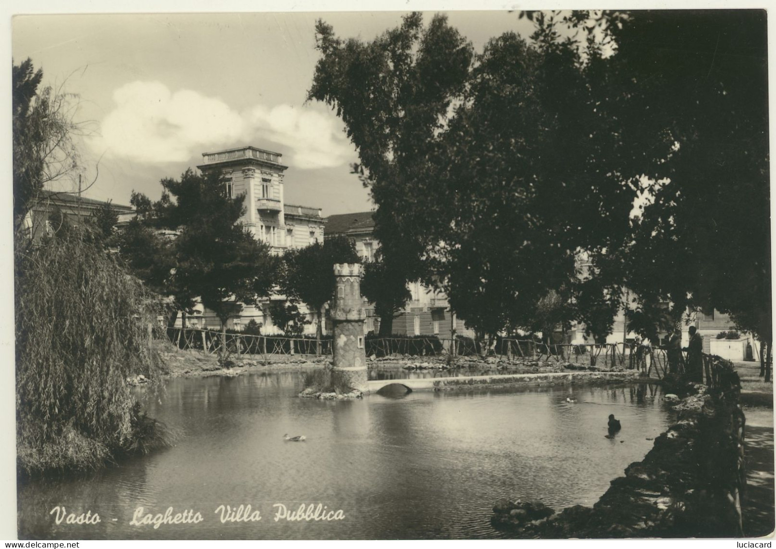 VASTO -CHIETI -LAGHETTO VILLA PUBBLICA 1955 - Chieti