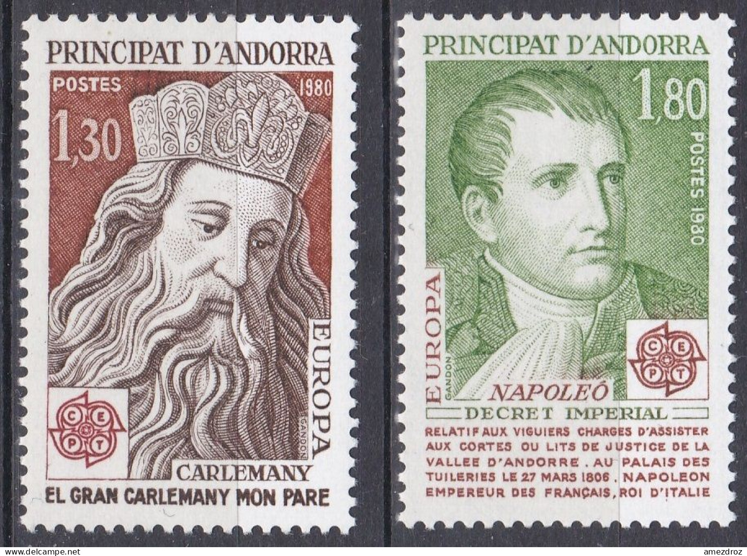 Andorre Français 1980 Europa NMH **  (A16) - Nuevos