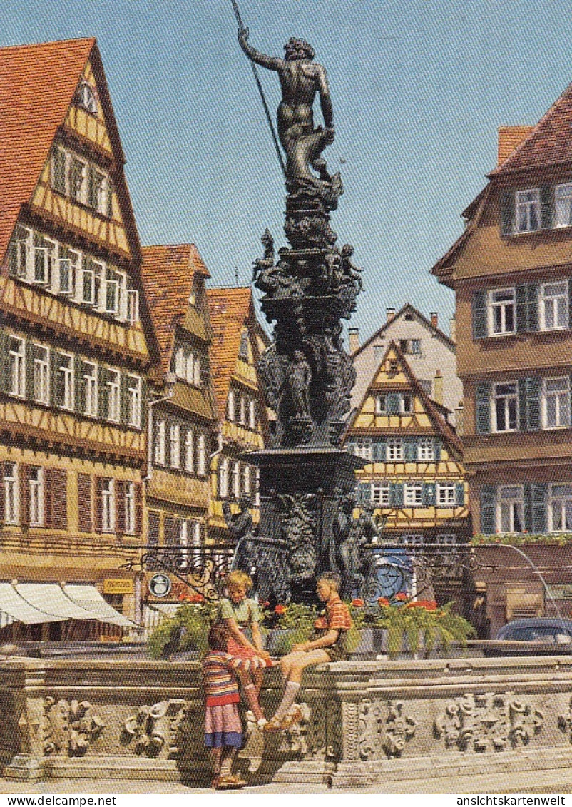 Tübingen, Marktplatz-Brunnen Ngl #G6838 - Other & Unclassified