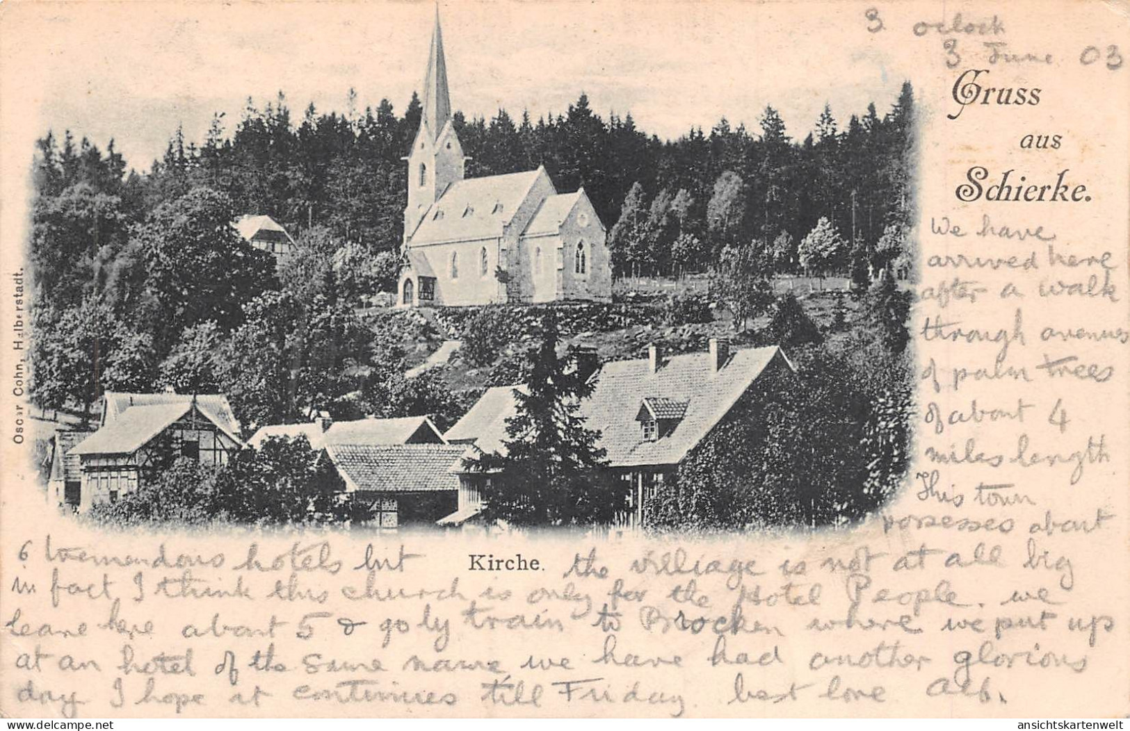 Schierke/Harz Kirche Gl1903 #171.710 - Other & Unclassified