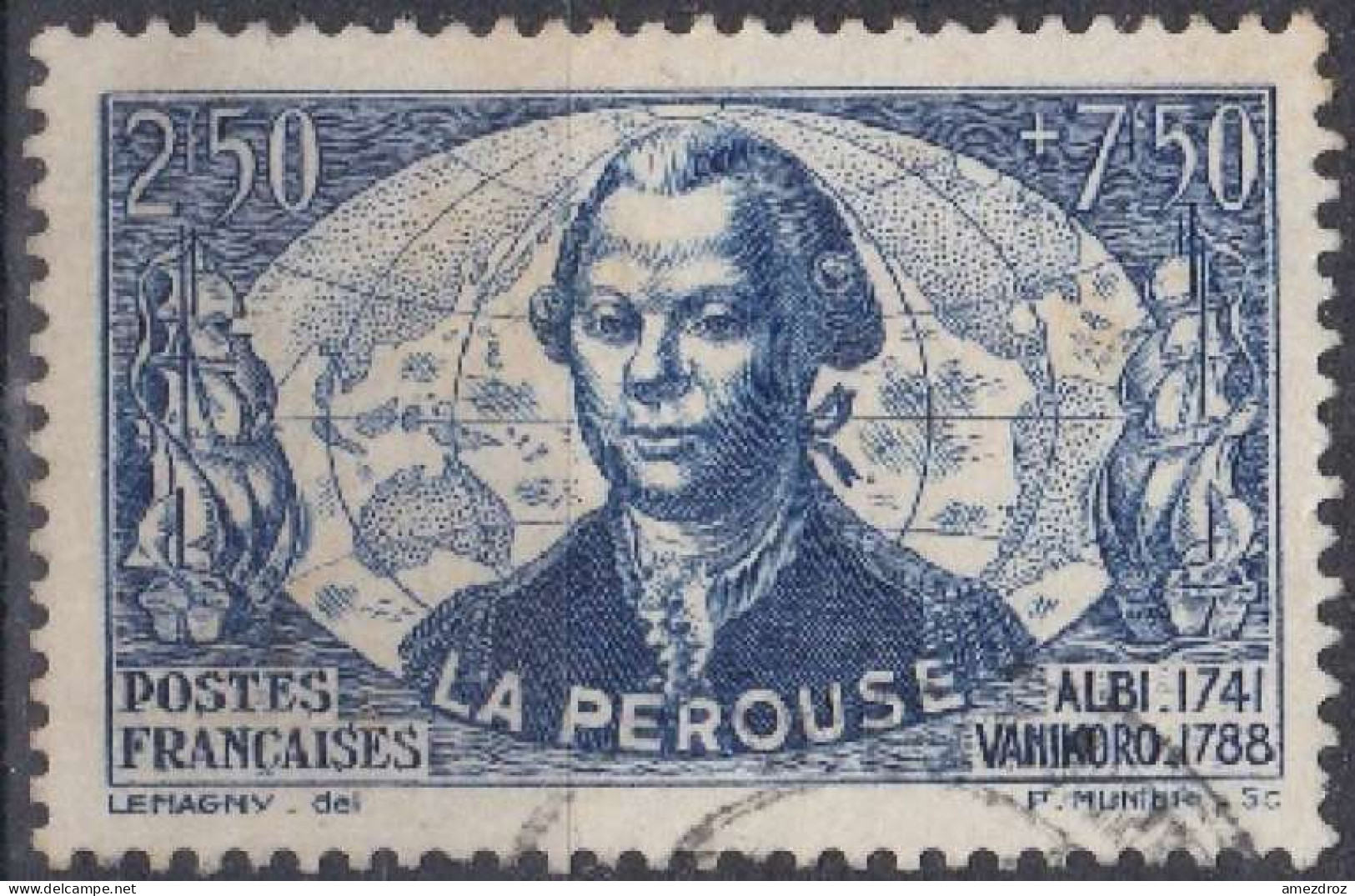 France 1942 N° 541 Jean-François De Galaup Comte De La Pérouse (H42) - Used Stamps