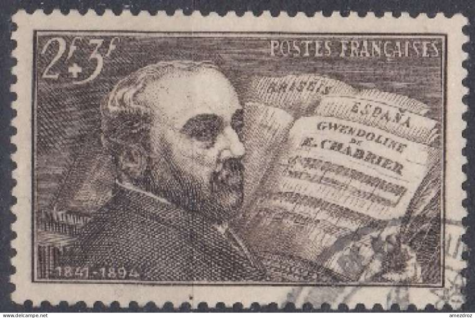 France 1942 N° 542 Emmanuel Chabrier Musicien (H42) - Usados