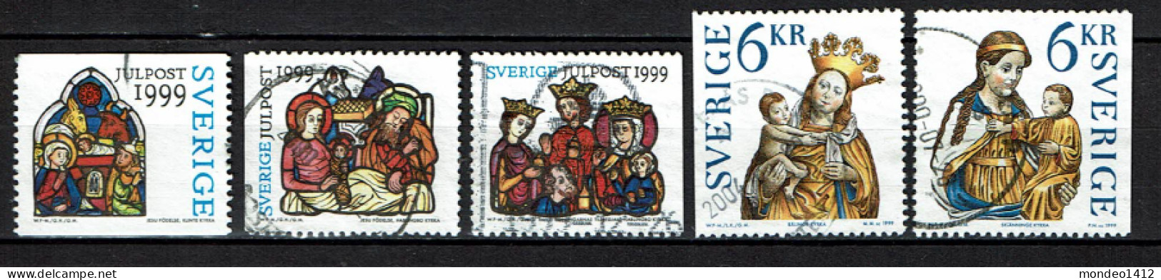 Sweden 1999 - Yv 2129/33 - Christmas Stamps, Noël, Weihnachten - Used - Used Stamps