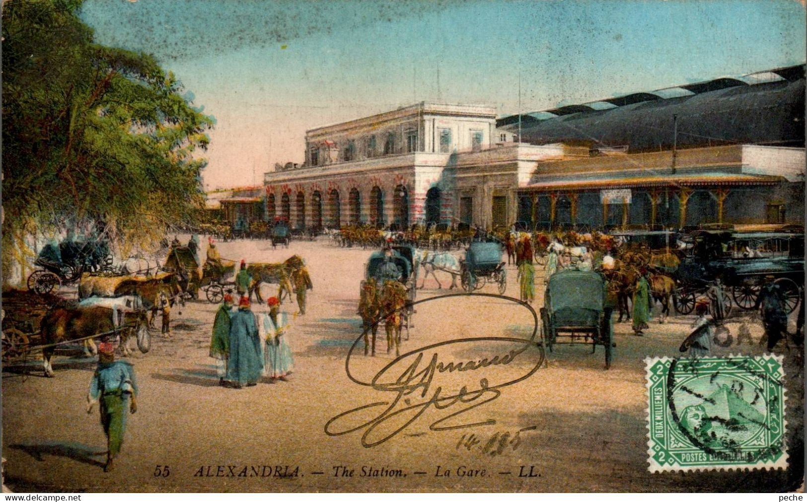 N°417 W -cpa Alexandria -the Station- - Alexandrië