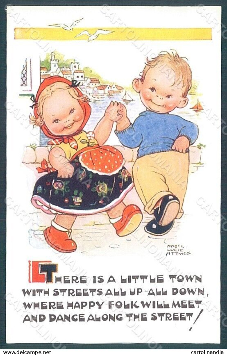 Artist Signed Attwell M. L. Children Valentine Serie 5321 Postcard HR2519 - Otros & Sin Clasificación