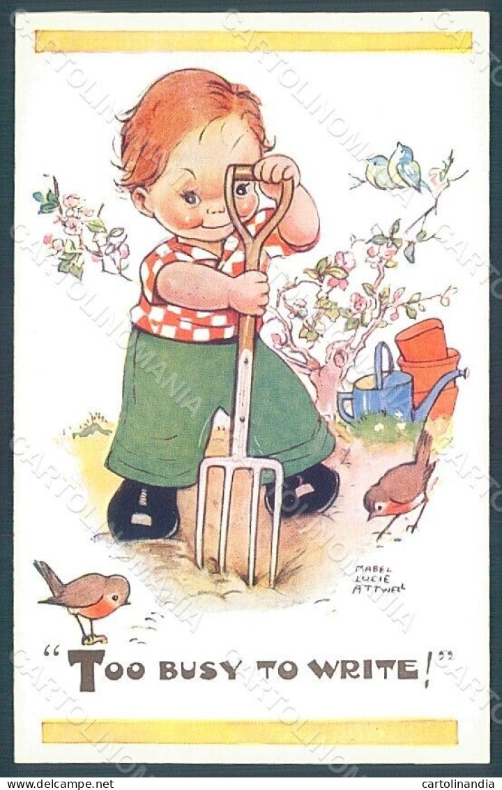 Artist Signed Attwell M. L. Child Bird Valentine Serie 5316 Postcard HR2522 - Otros & Sin Clasificación