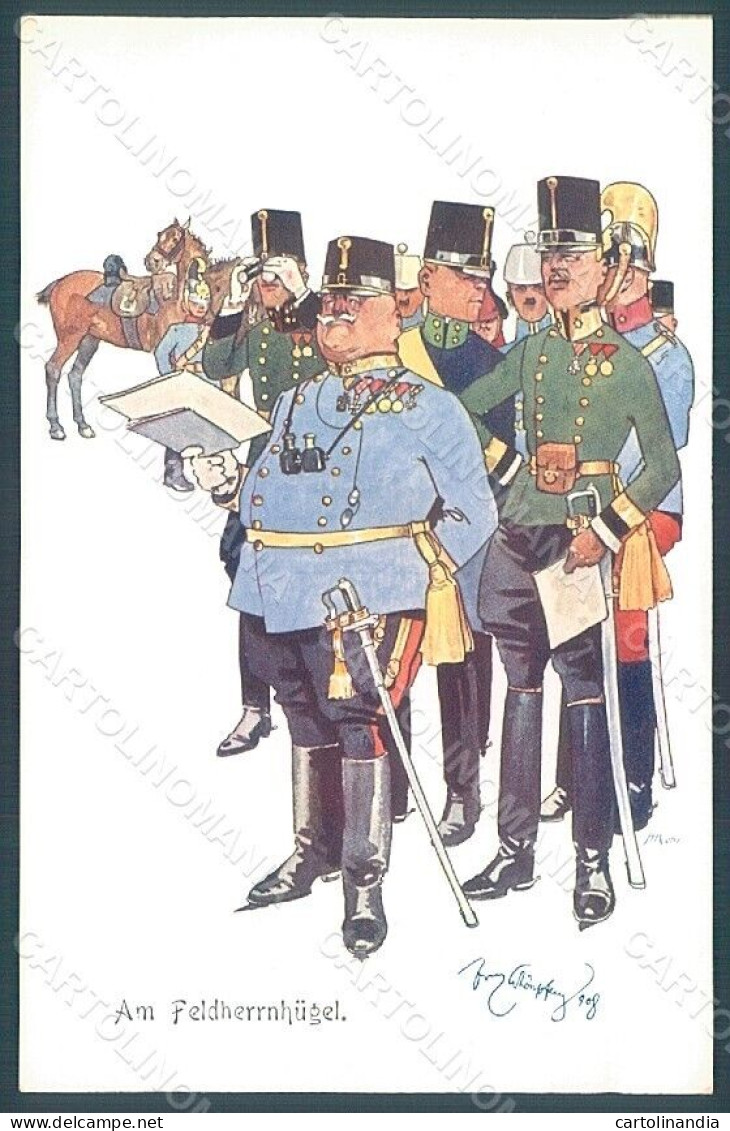 Artist Signed Schoenpflug F. Army Soldier Horse B.K.W.I. 441-5 Postcard HR2473 - Autres & Non Classés