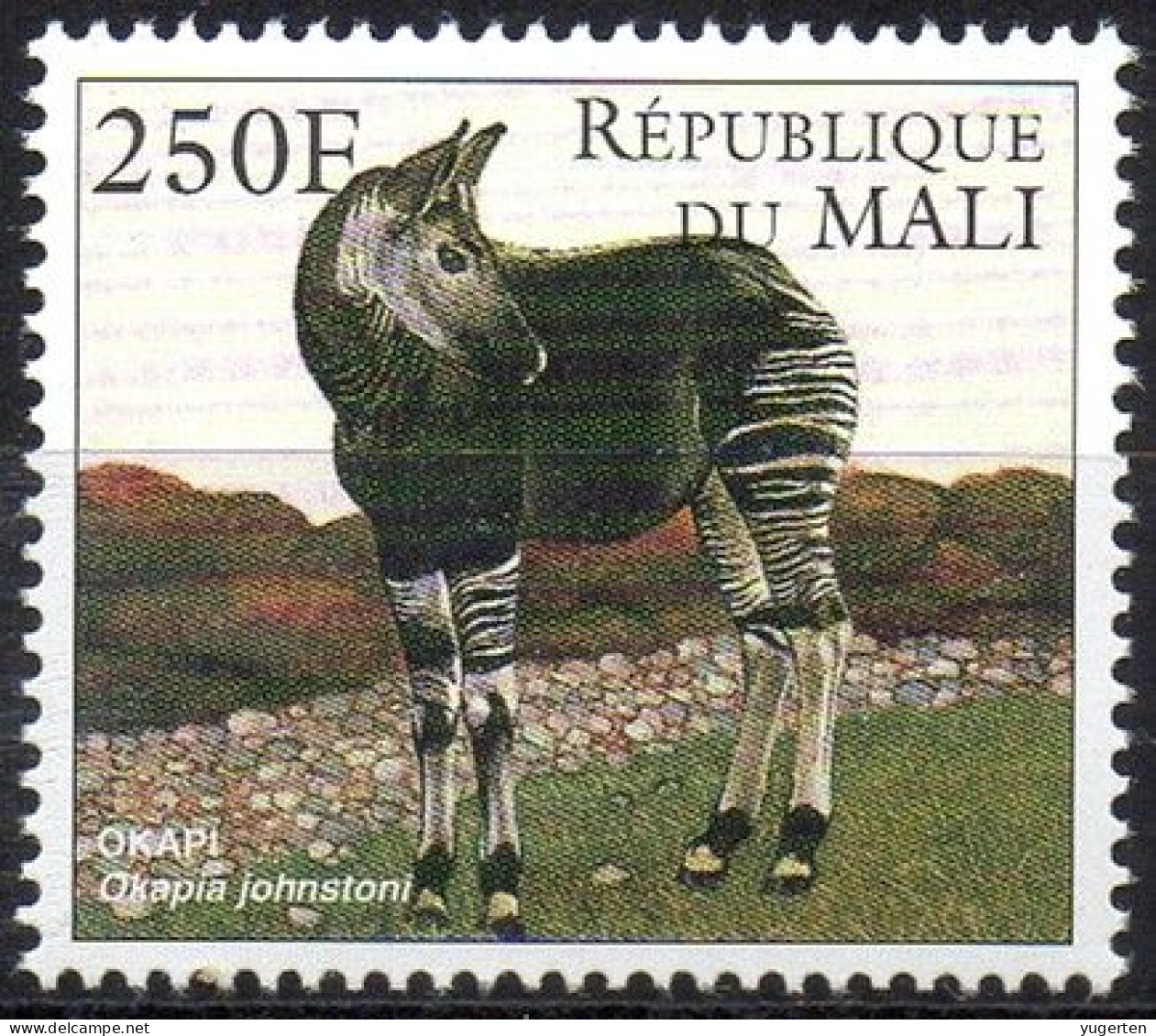 MALI 1997 -1v - MNH - Okapi Or The Forest Giraffe Or Zebra Giraffe - Mammals - Fauna - Endangered - Giraffen