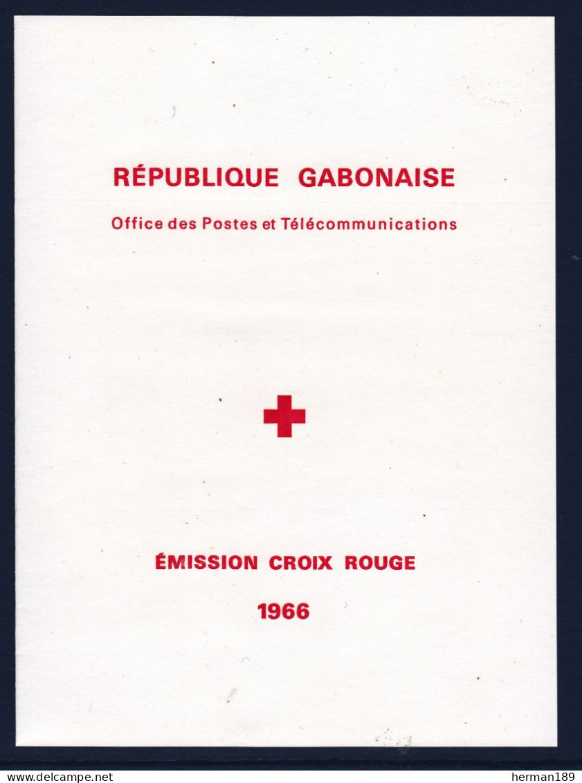 GABON BLOC N°    4 & 5 ** MNH Neufs Sans Charnière, TB (CLR331) Croix Rouge - 1966 - Gabon (1960-...)