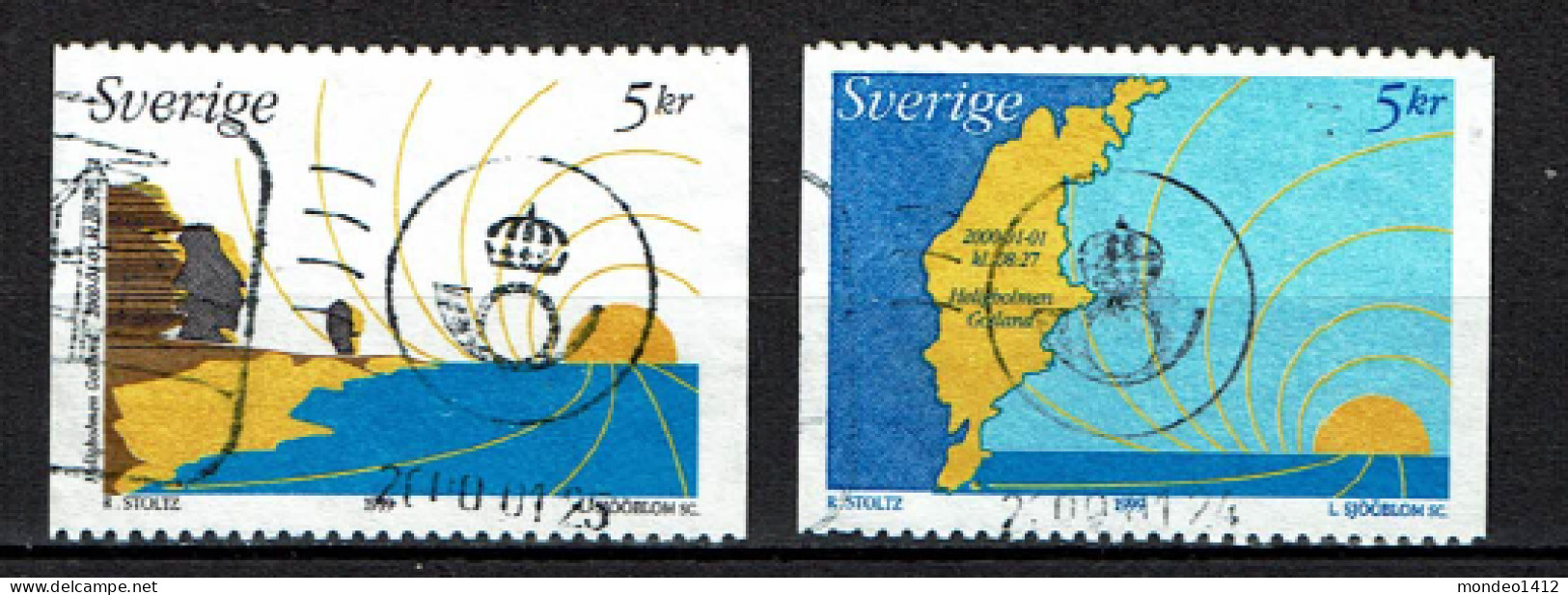 Sweden 1999 - Yv 2134/35 - The Millinium, L'aube D'un Nouveau Millénaire - Used - Oblitérés