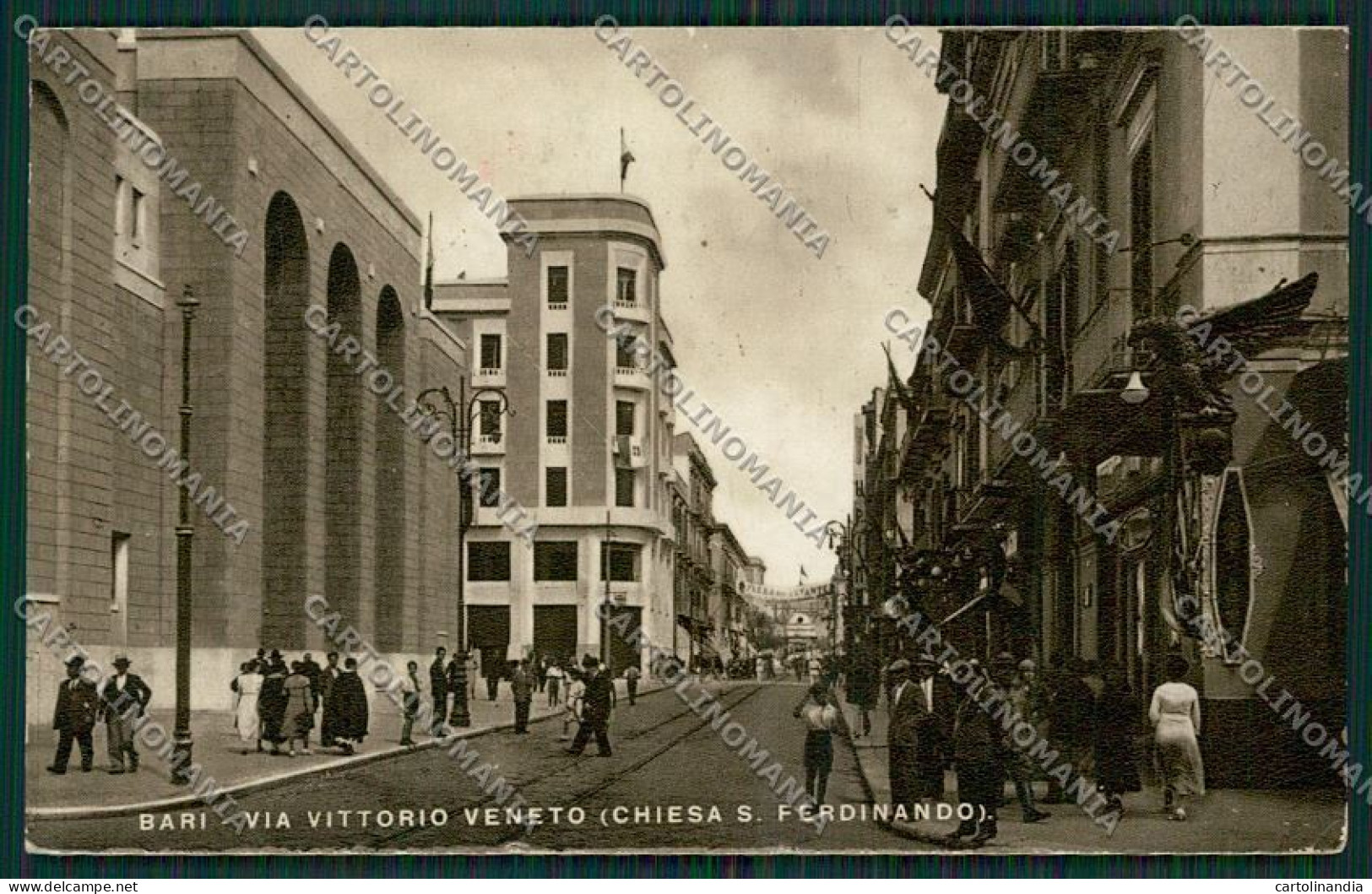 Bari Città PIEGHINE Foto Cartolina ZC2124 - Bari