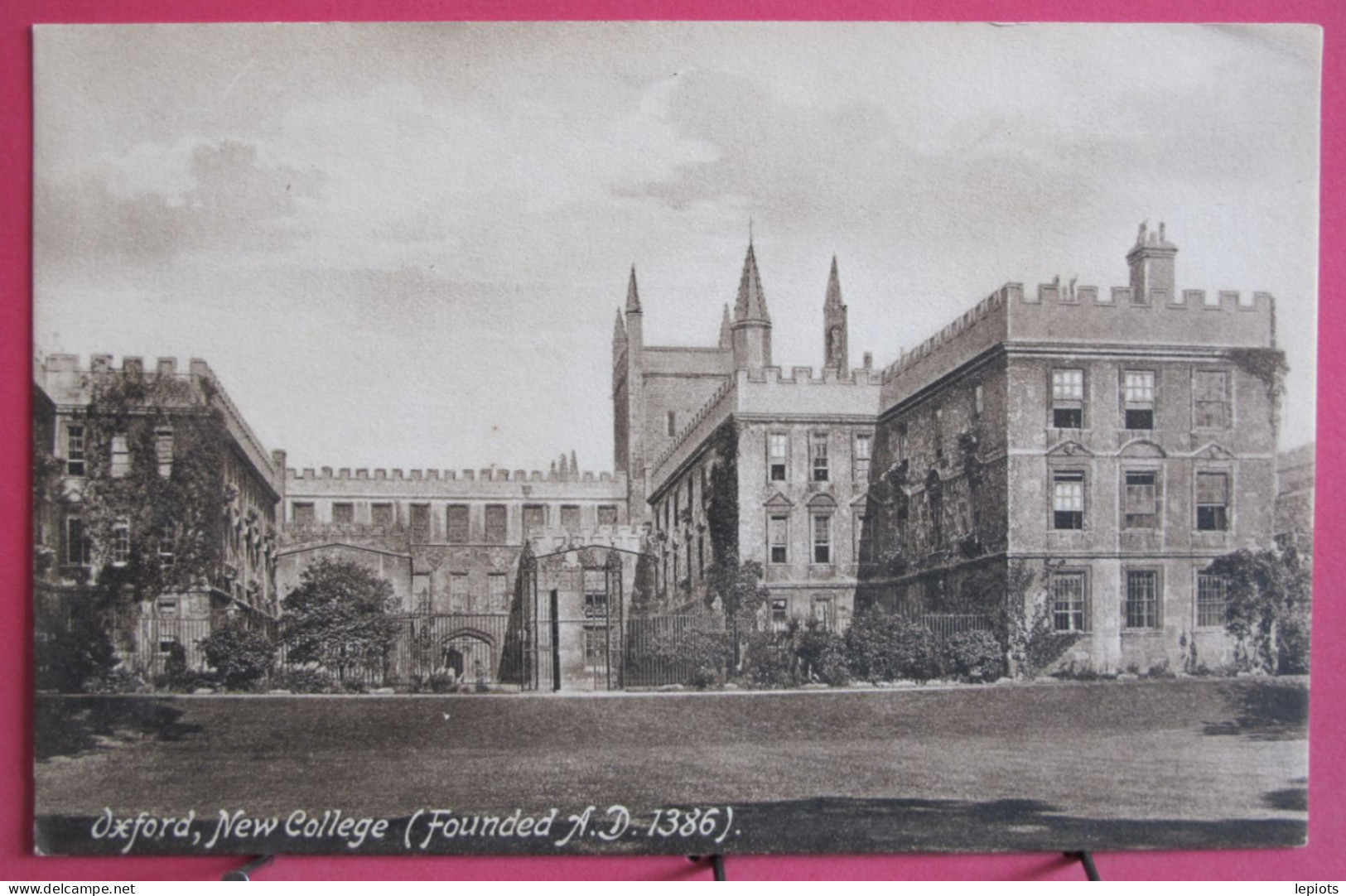 Angleterre - Oxford - New College - Founded A. D. 1386 - Oxford