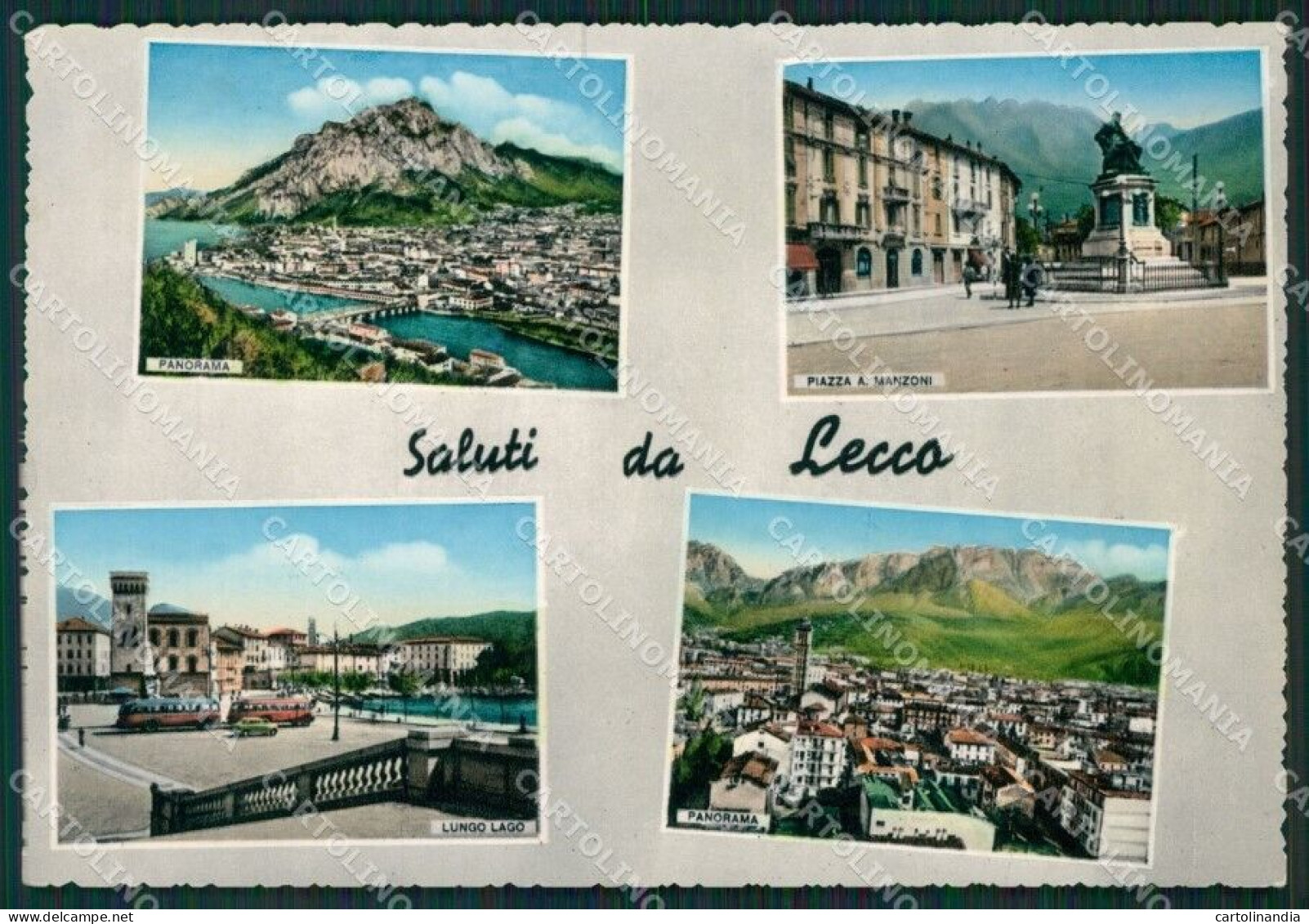 Lecco Città Saluti Da Foto FG Cartolina ZKM9266 - Lecco