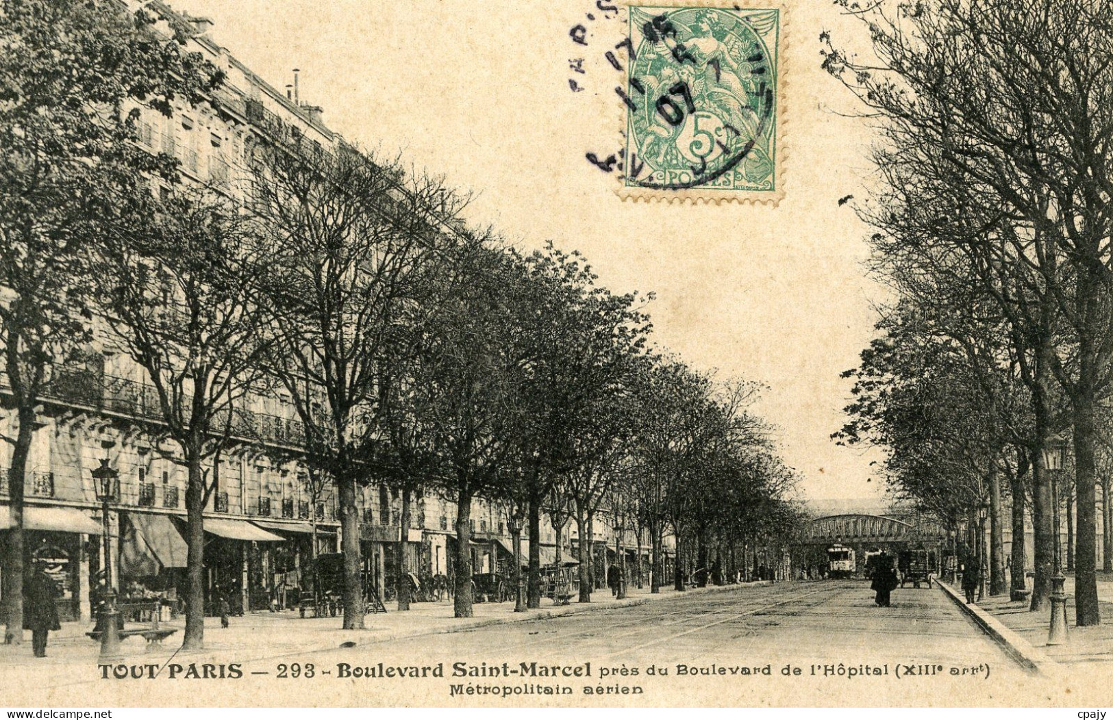 0253 - Bd Saint Marcel Près Du Métropolitain Aérien - Arrondissement: 13