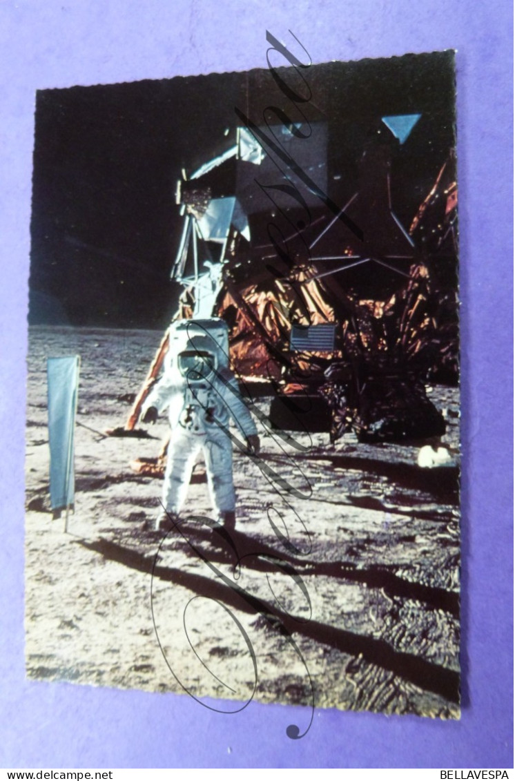 Edwin Aldrin Eagle Neil Armstrong 21.07.1969 Moon Lune Maan USA Navy Pilotes Moonlander Set 6 X Cpsm - Space