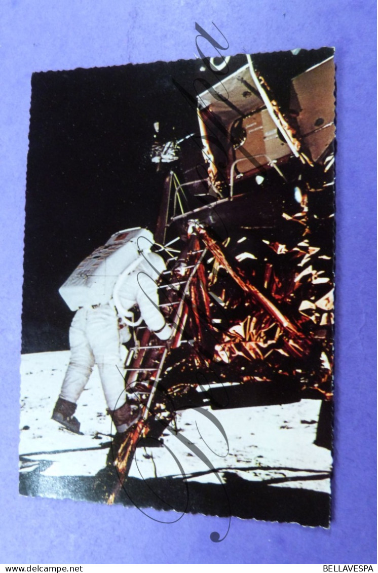 Edwin Aldrin Eagle Neil Armstrong 21.07.1969 Moon Lune Maan USA Navy Pilotes Moonlander set 6 x cpsm