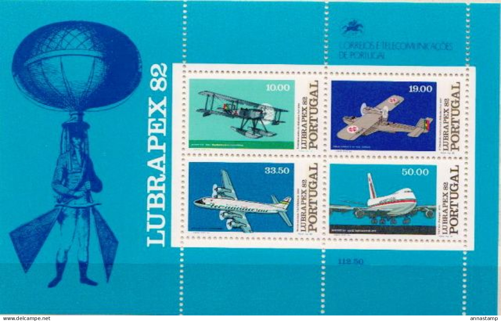 Portugal MNH SS - Airplanes