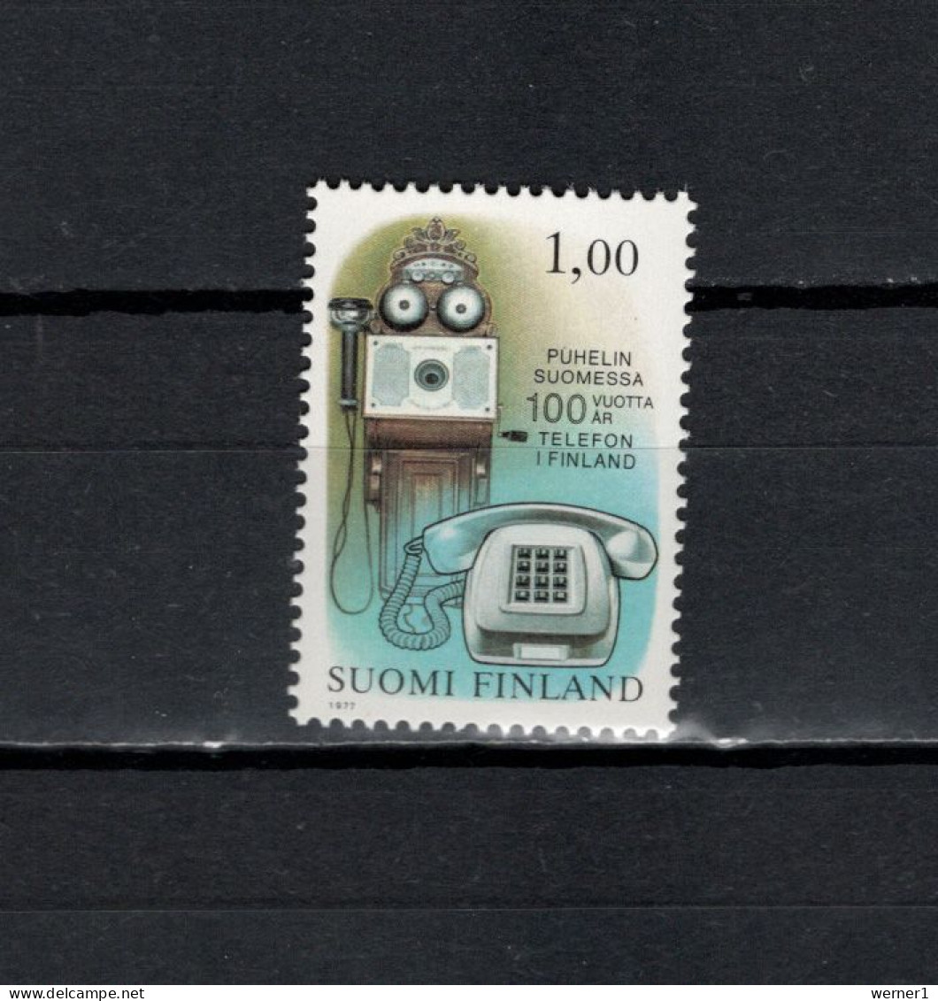Finland 1977 Space, Telephone Centenary Stamp MNH - Europe