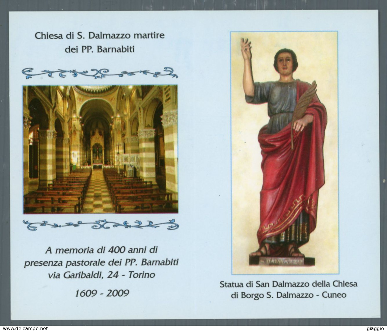 °°° Santino N. 9154 - San Dalmazzo - Cuneo °°° - Religion & Esotericism