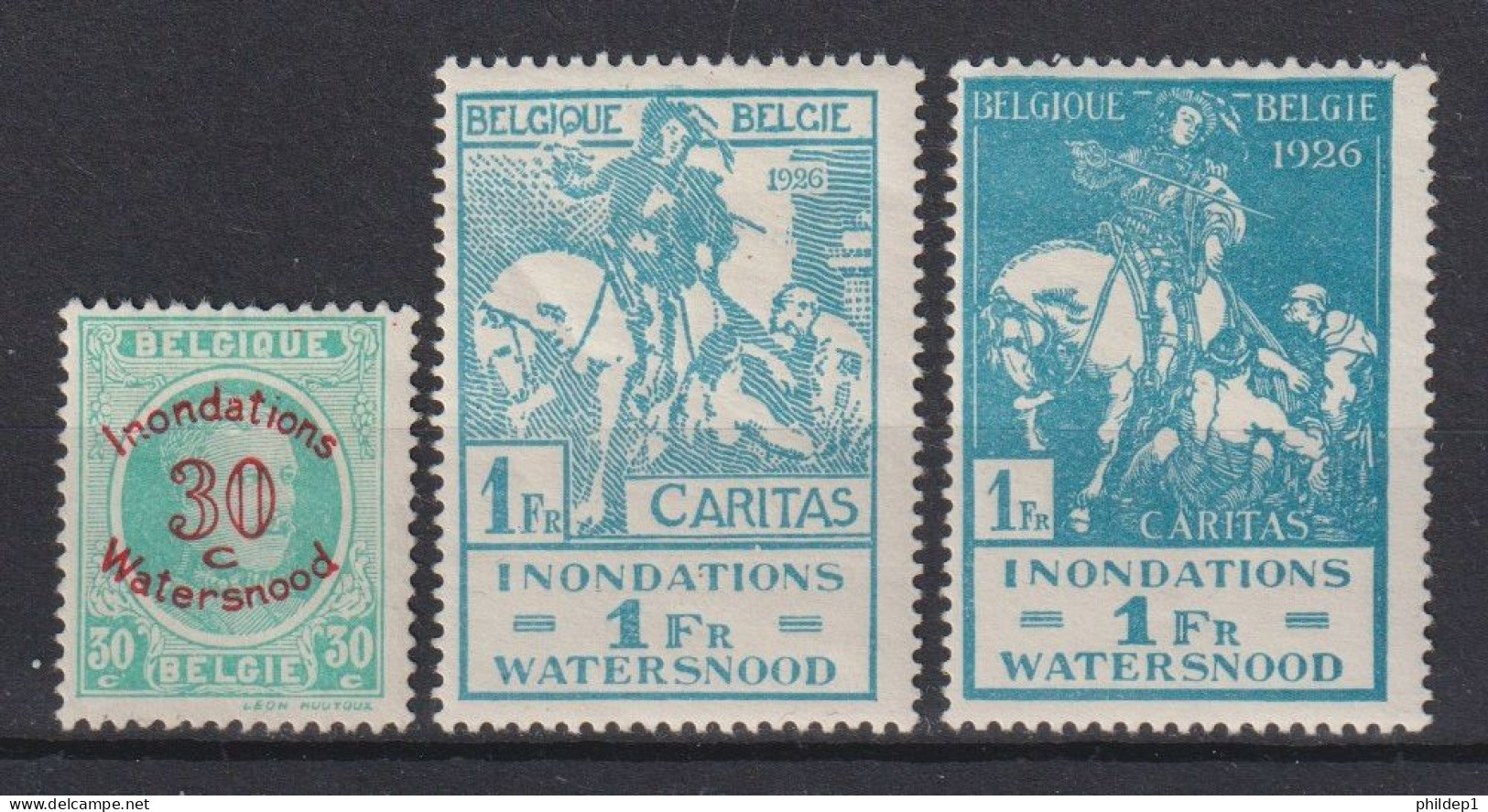Belgique: COB N° 237/39 *, MH, Neuf(s).  TTB !!! - Unused Stamps